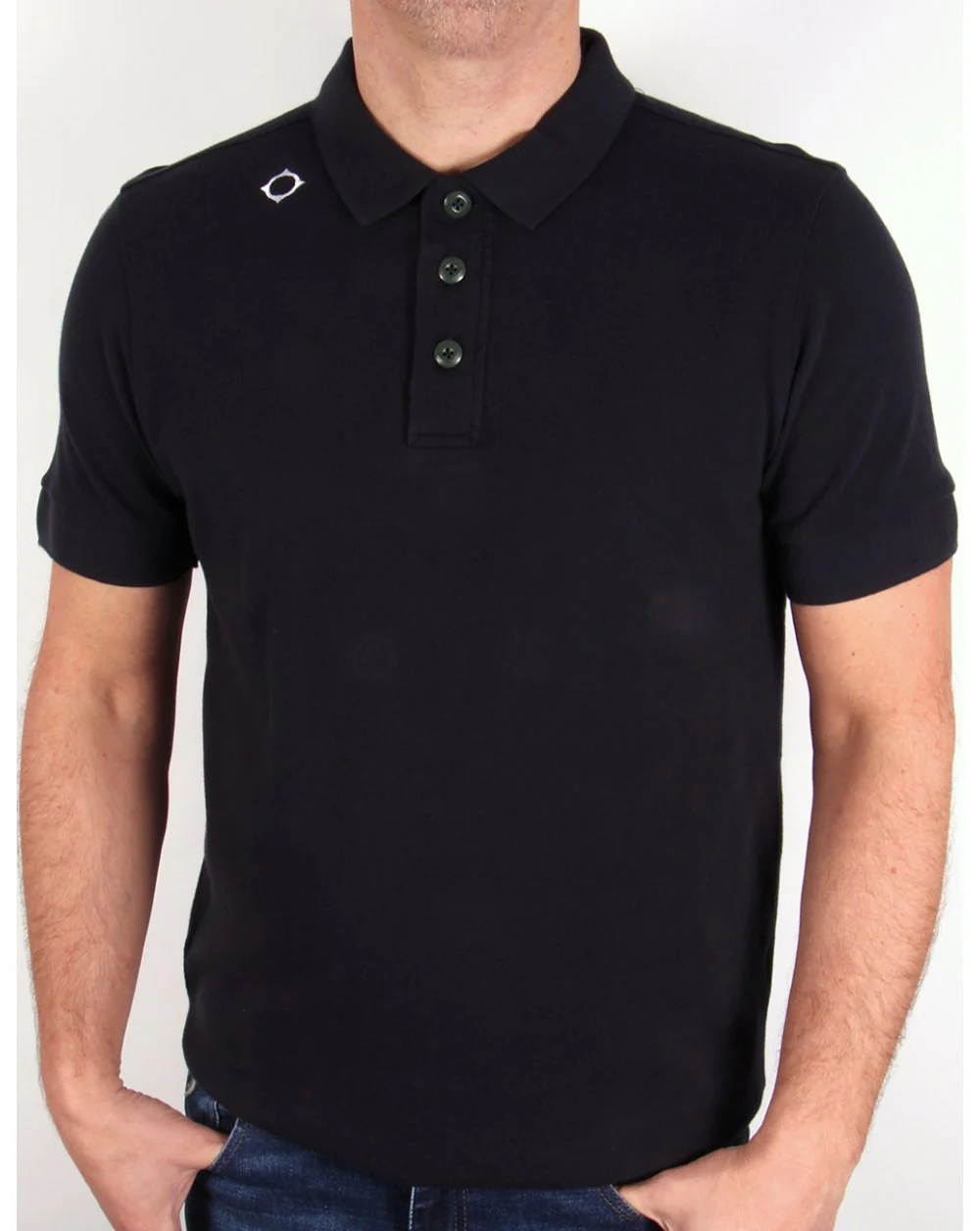 Ma.strum Kit Issue Short Sleeve Pique Polo Shirt Dark Navy