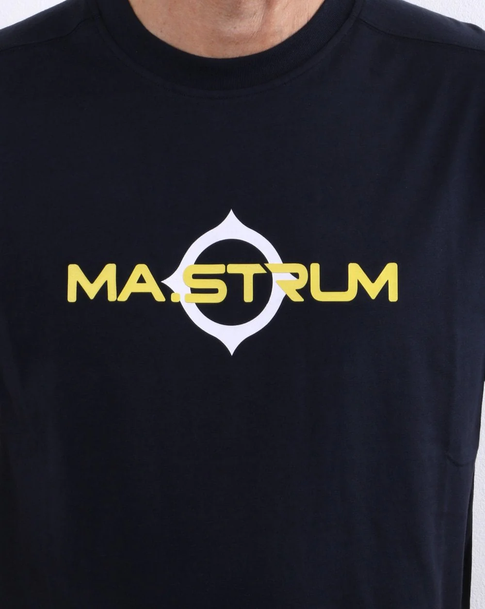 Ma.strum Logo Print T-shirt Ink Navy - Image 3