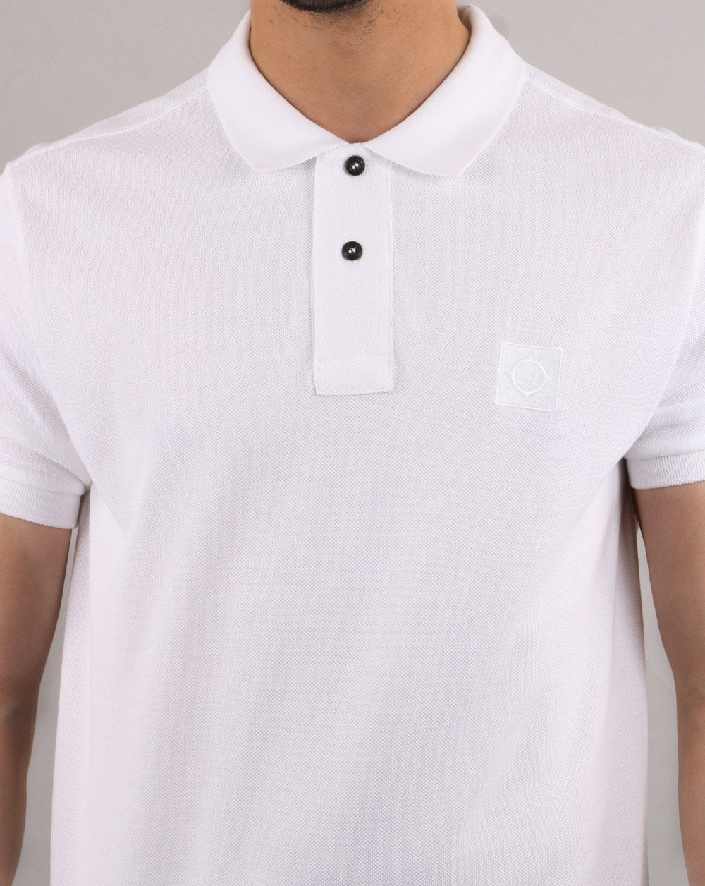 Ma.strum Pique Icon Polo White - Image 4