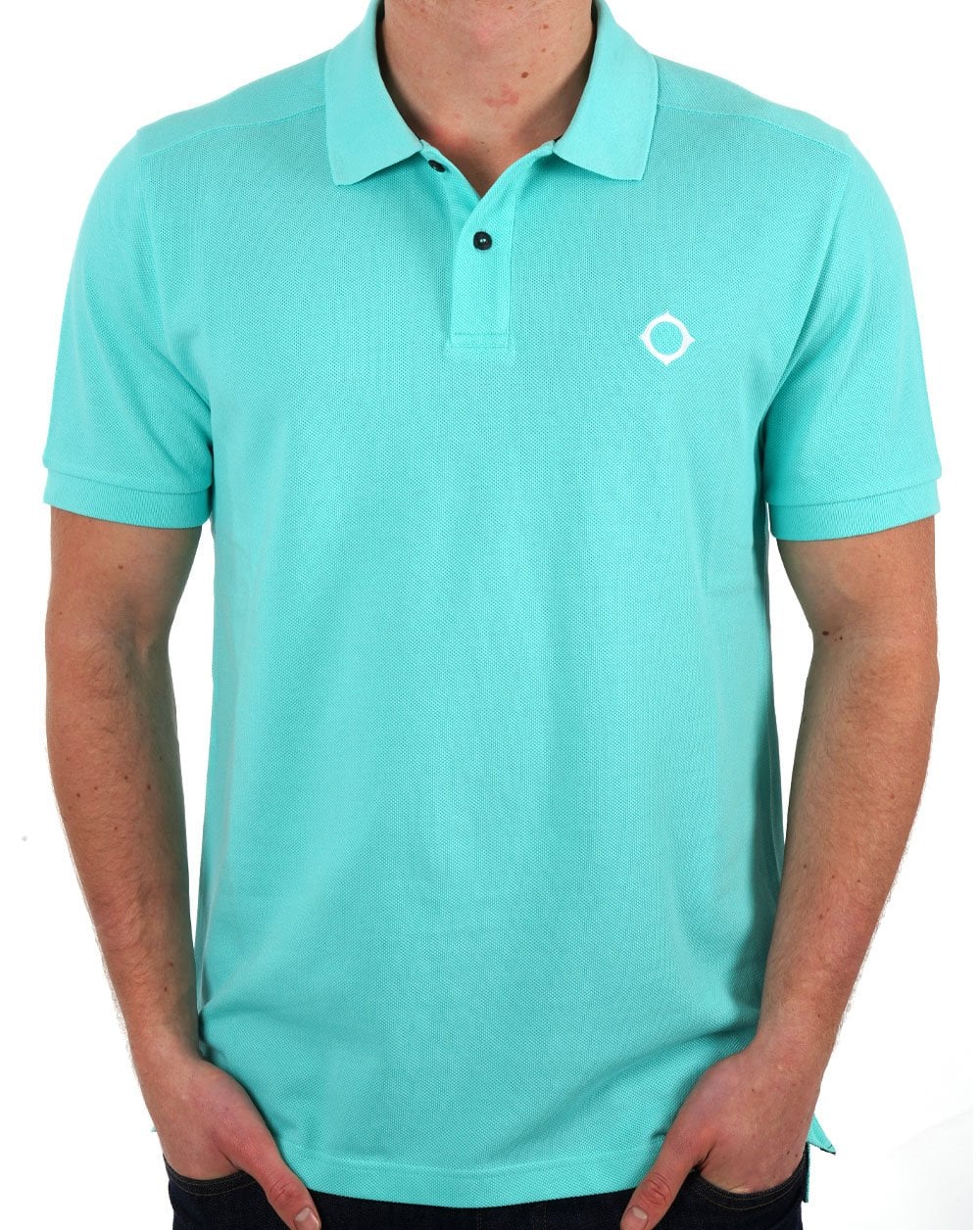 MA.STRUM Pique Polo Aquatic - Image 3