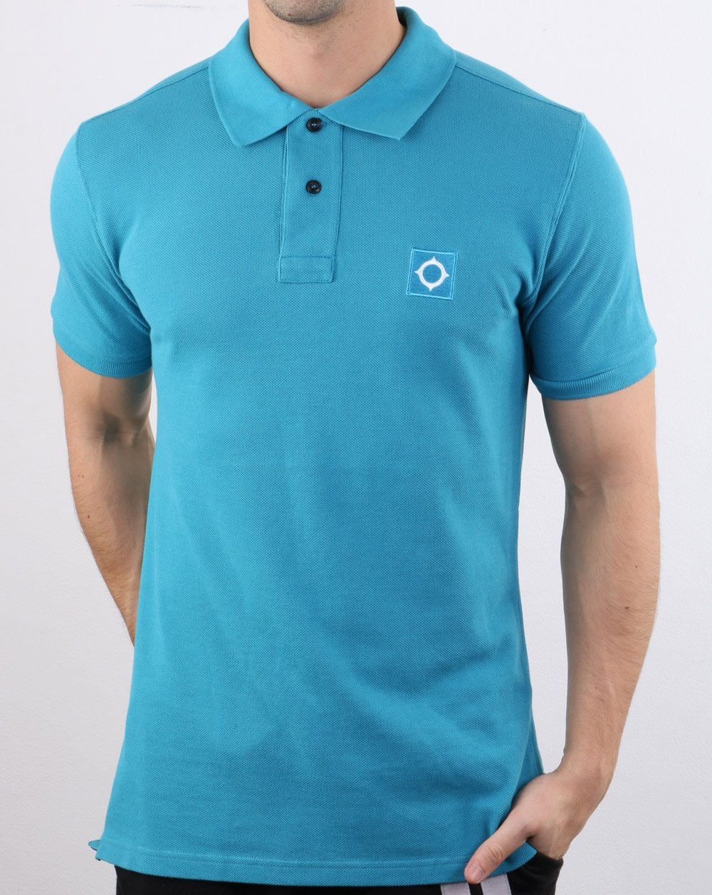 Ma.strum Pique Polo Ice Blue - Image 2