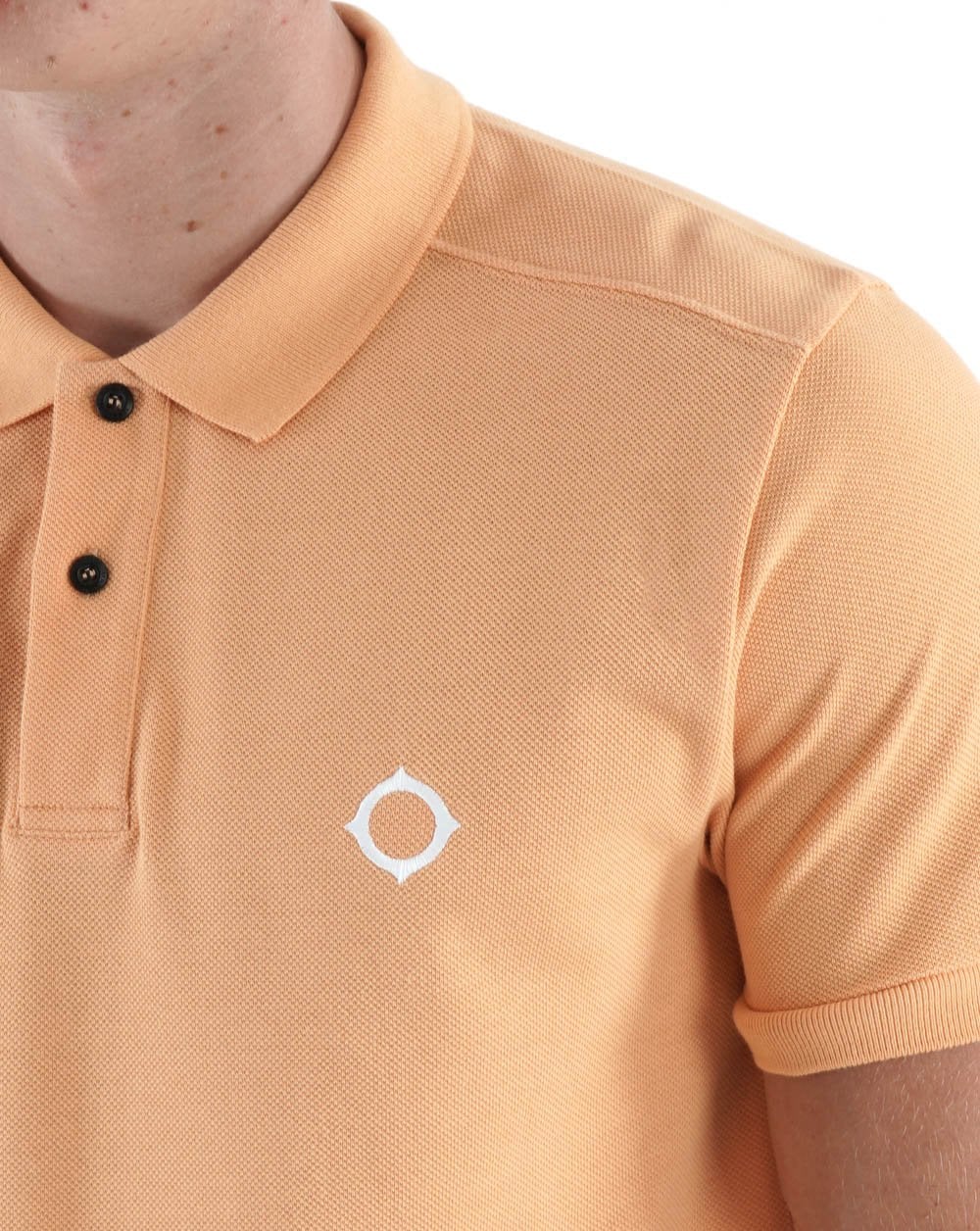 MA.STRUM Pique Polo Orange - Image 2