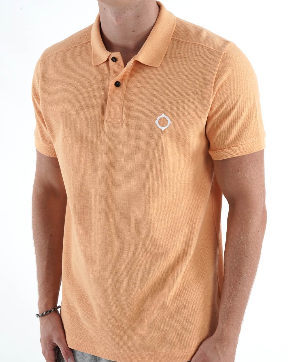MA.STRUM Pique Polo Orange - Image 3