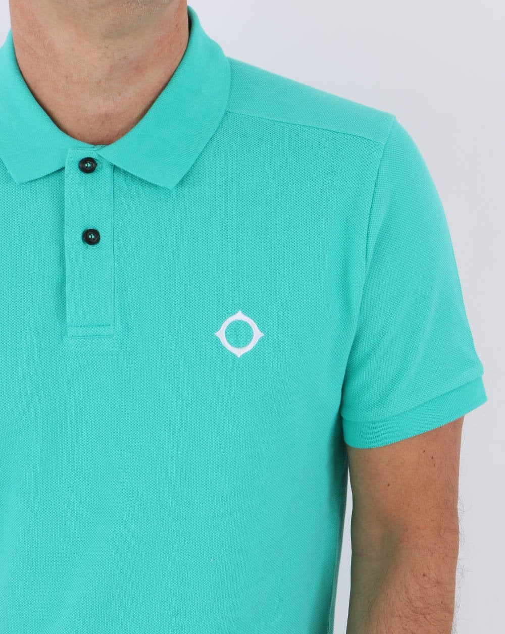MA.STRUM Pique Polo Turquoise - Image 2