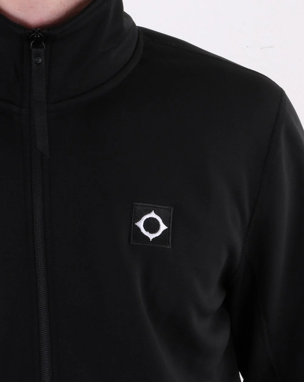 MA.Strum Tech Fleece Track Jacket Jet Black - Image 3