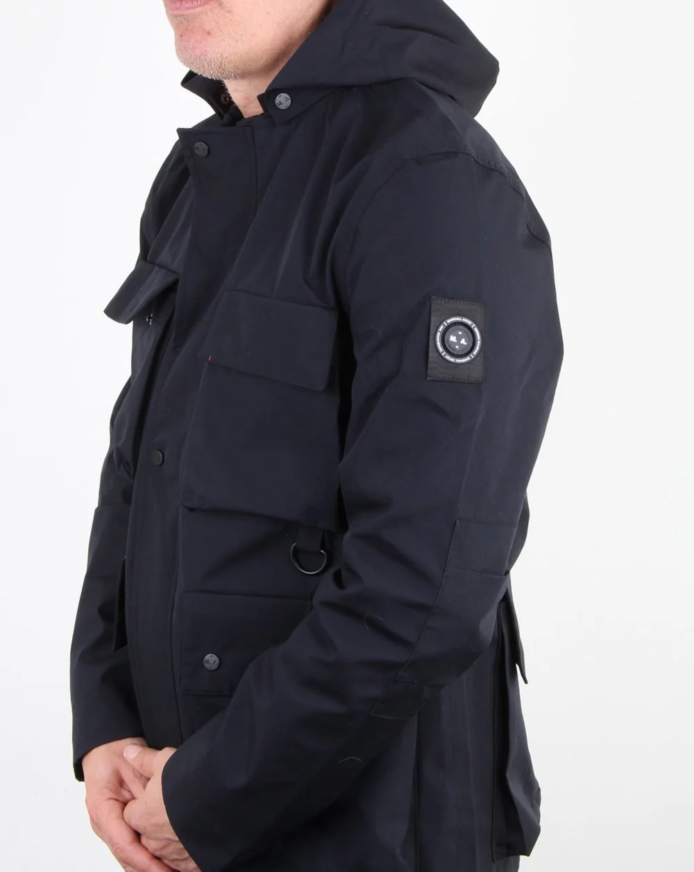 Marshall Artist 3l Bonded Field Jacket Navy - Image 4