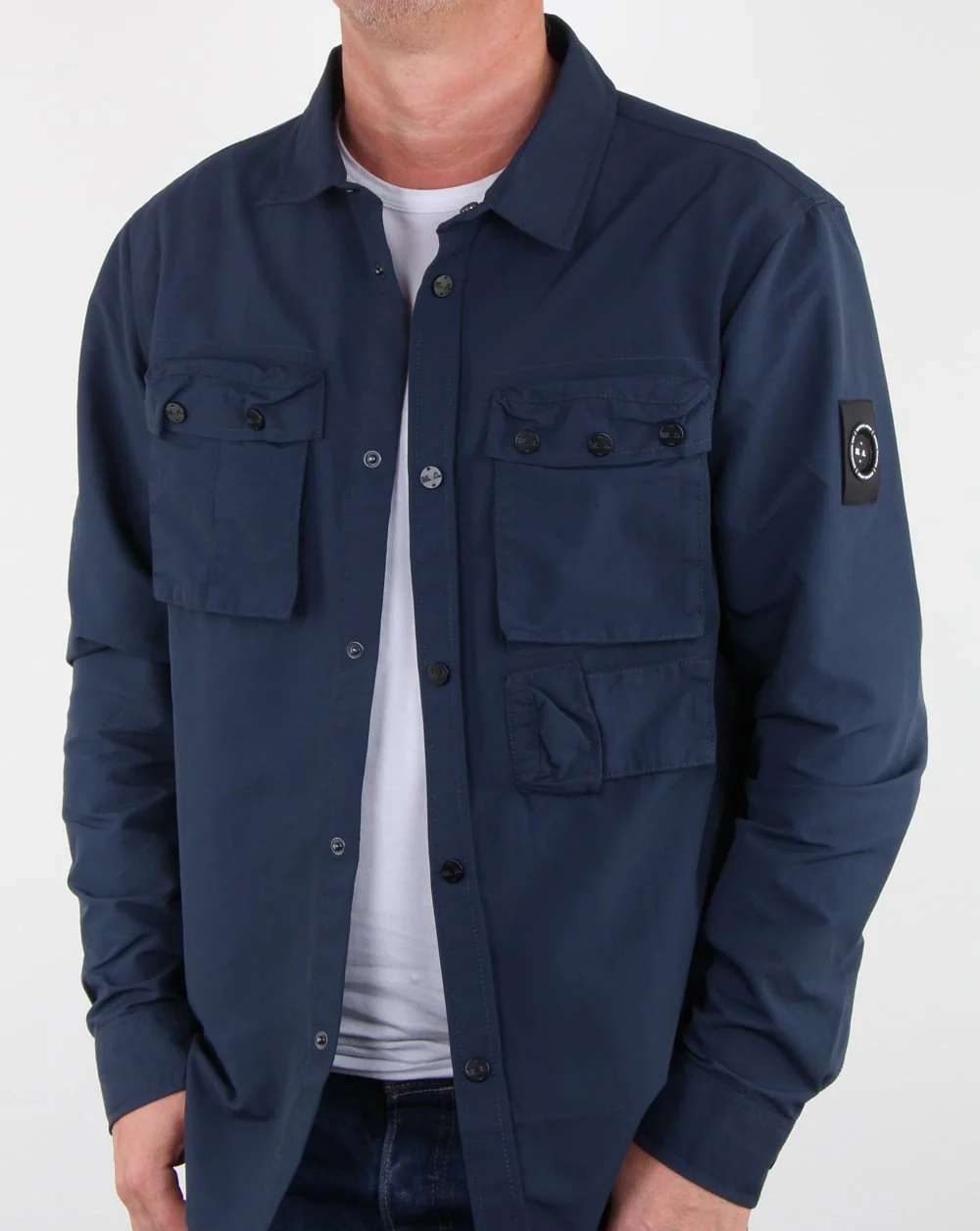 Marshall Artist 60 40 Hiking Overshirt Navy