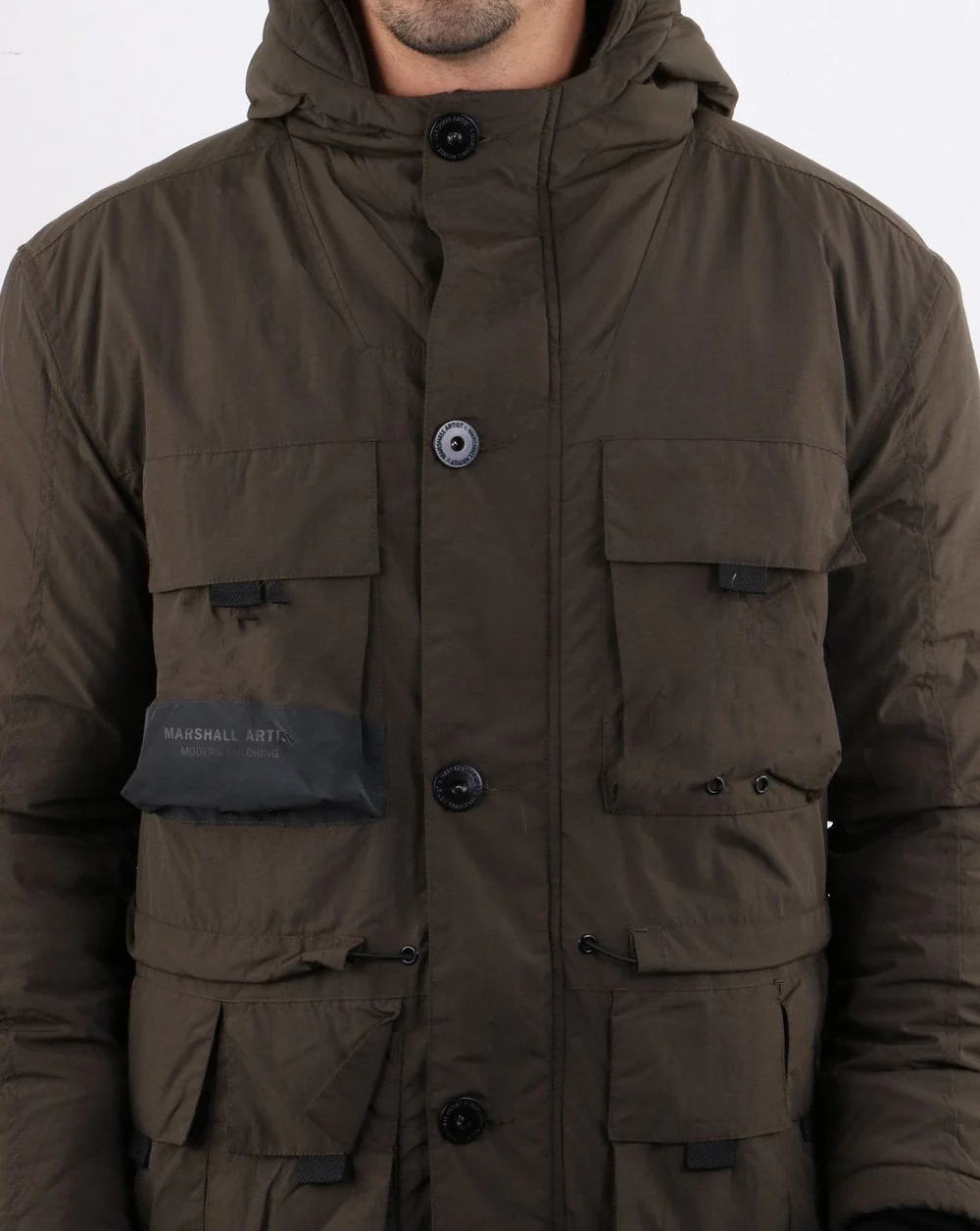 Marshall Artist Compacta Resin Field Jacket Khaki - Image 4