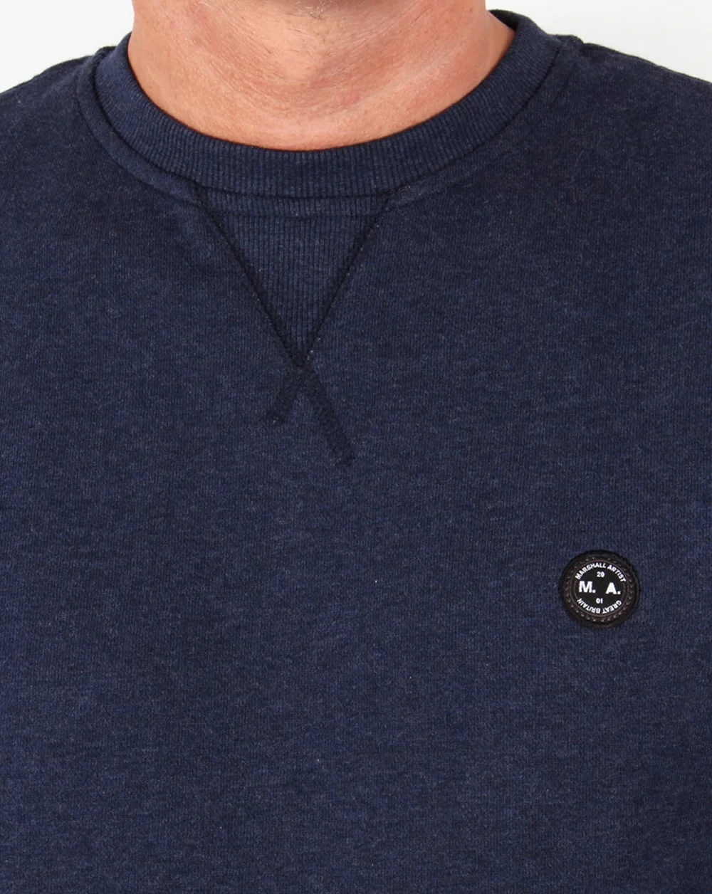 Marshall Artist Crew Neck Sweatshirt Navy - Image 2