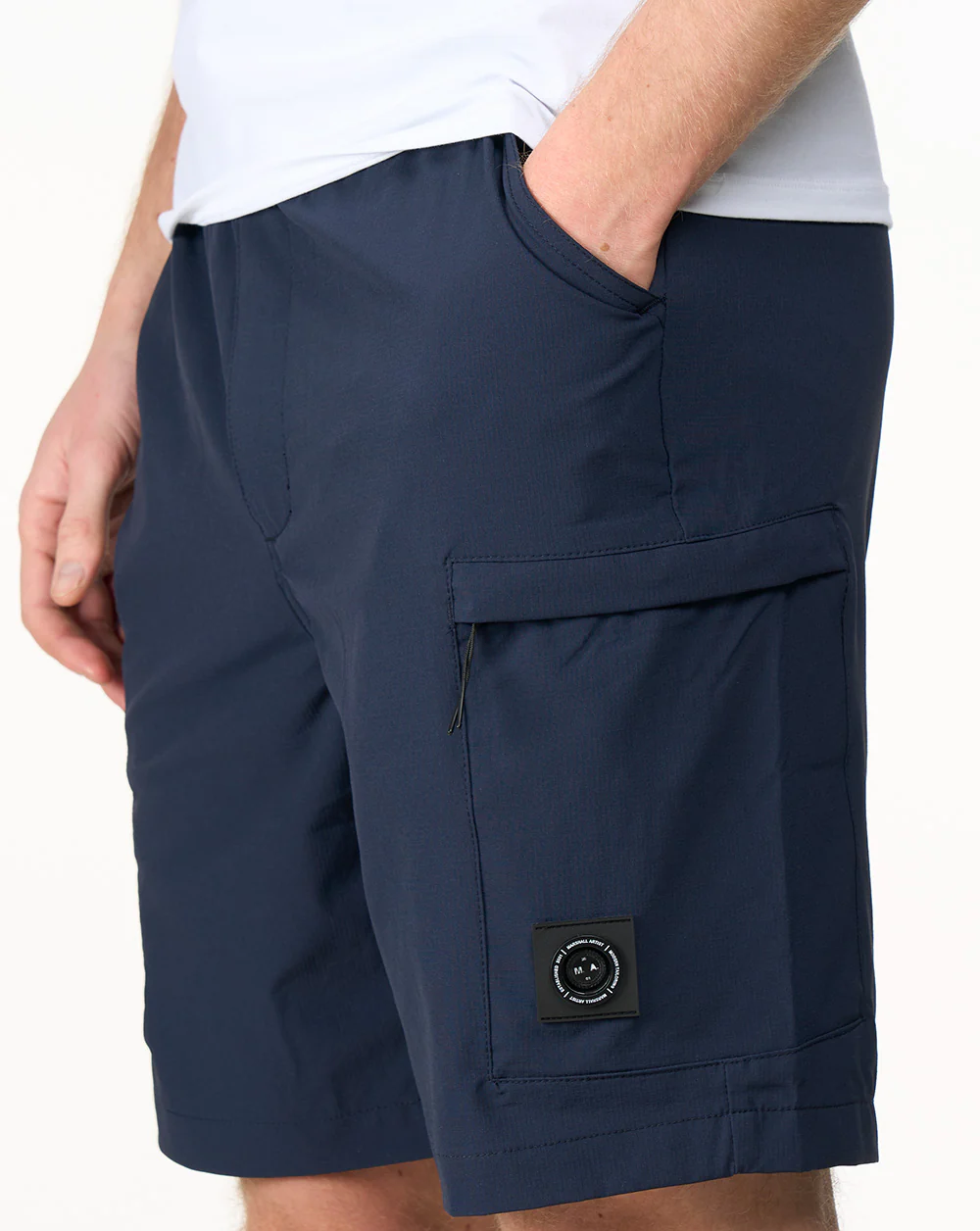 Marshall Artist Deriva Shorts Navy - Image 3