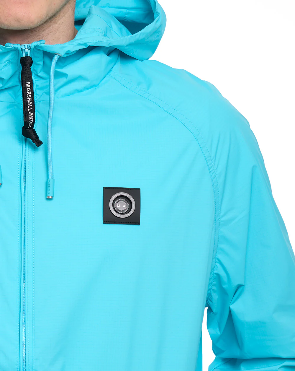 Marshall Artist Fairfax Hooded Jacket Cyan - Image 5