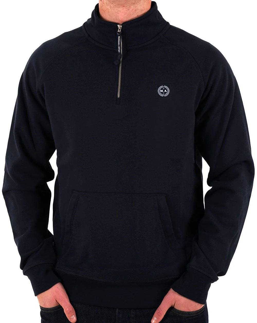 Marshall Artist Foundation 1/4 Zip Sweat Navy