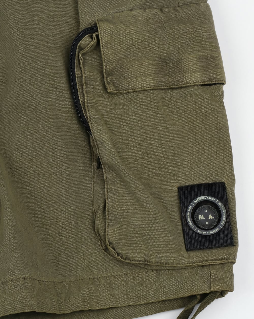 Marshall Artist Garment Dyed Combat Cargo Shorts Khaki - Image 3