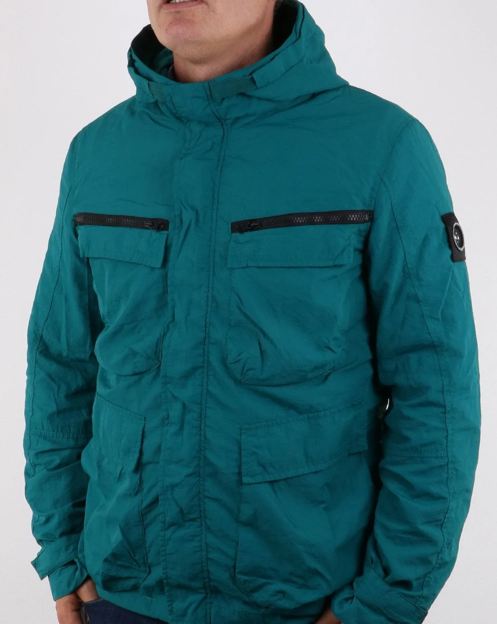 Marshall Artist Garment Dyed Jacket Deep Teal - Image 4