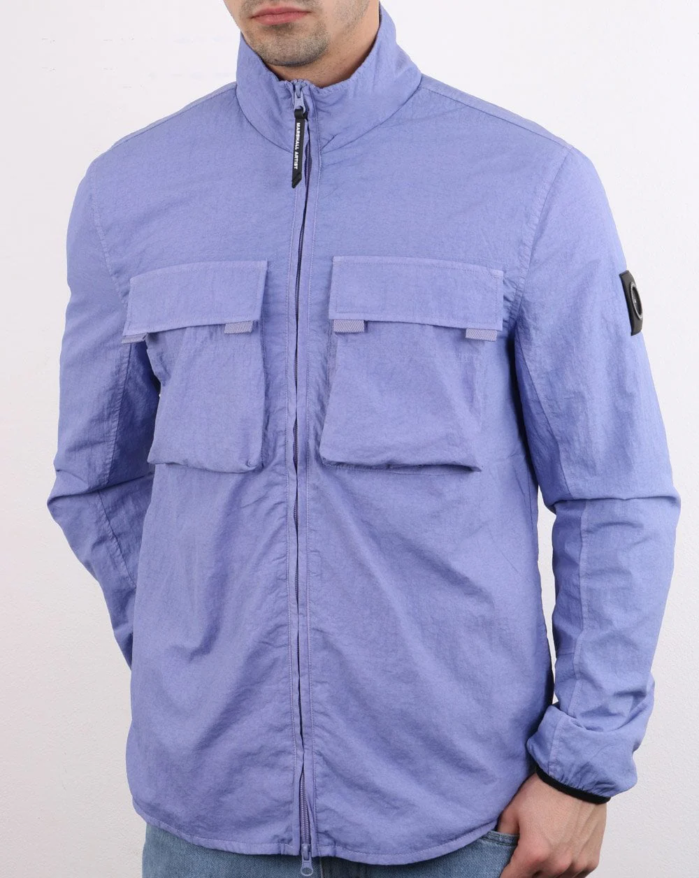 Marshall Artist Garment Dyed Parachute Overshirt Lilac