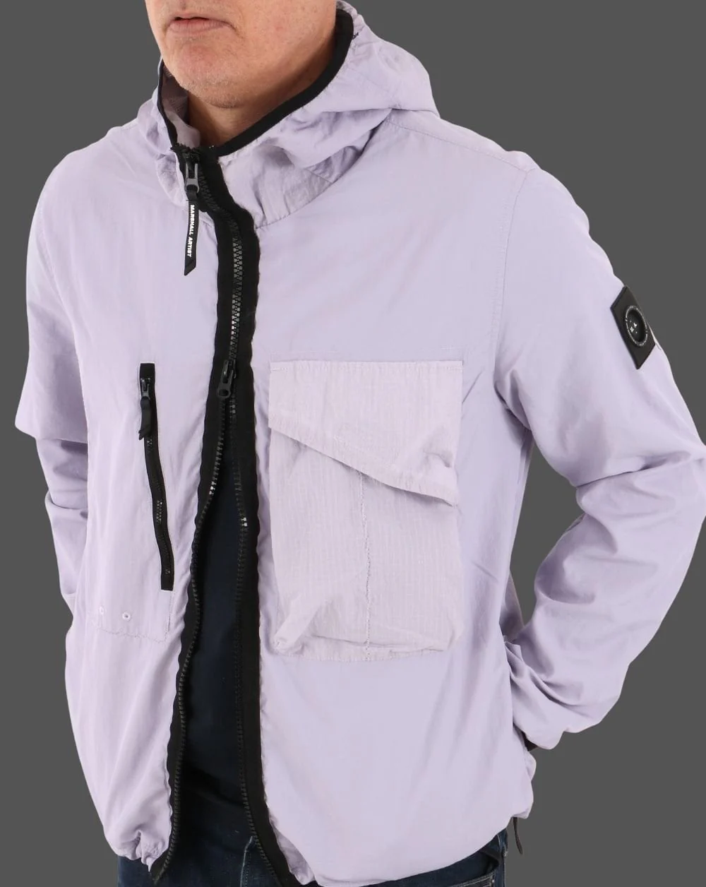 Marshall Artist GD Hooded Overshirt Soft Violet - Image 4