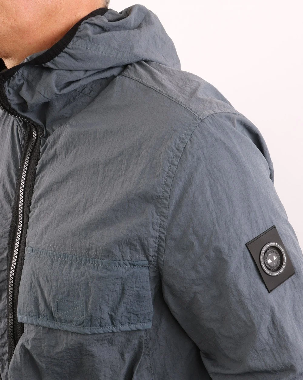 Marshall Artist Hooded Overshirt Graphite - Image 5