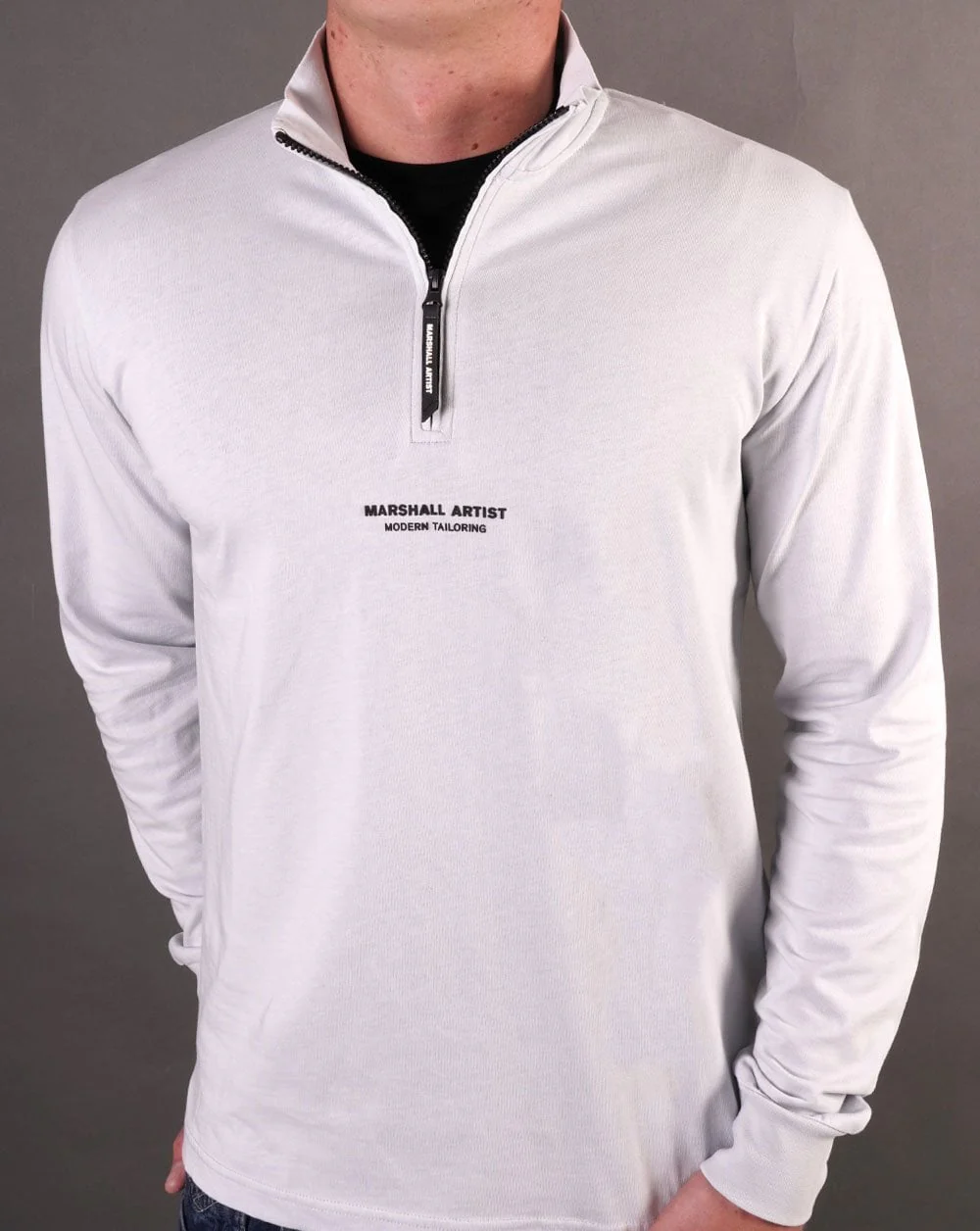 Marshall Artist Injection 1/4 Zip Top Dolphin Grey - Image 2