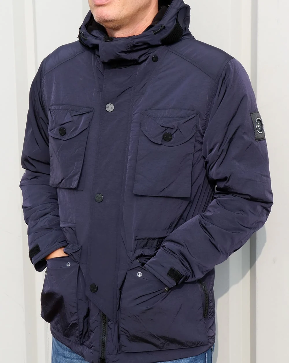 Marshall Artist Liquid Nylon Snow Parka Navy