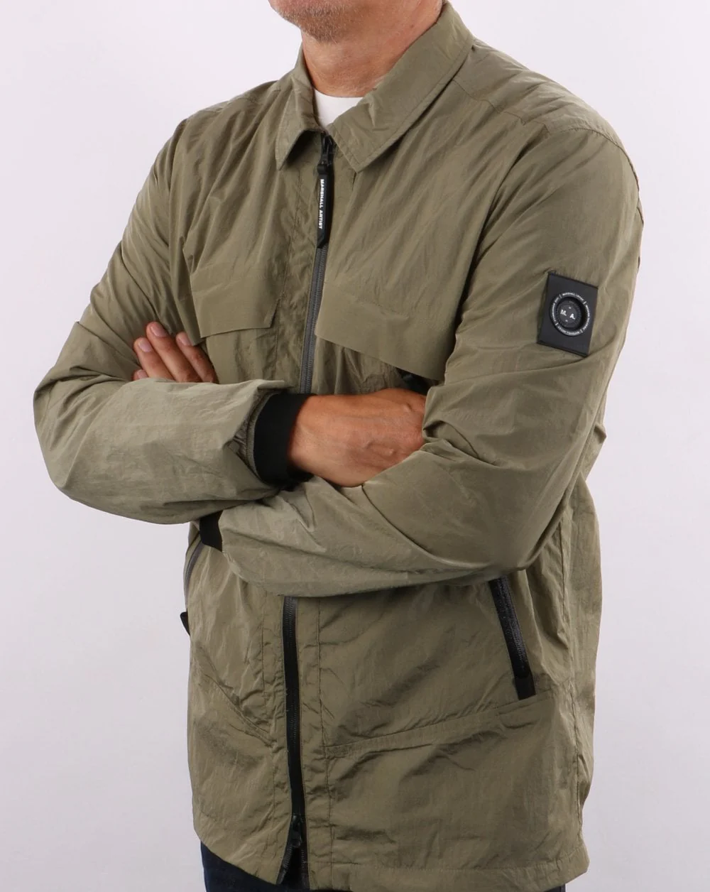Marshall Artist Molecular Kita Overshirt Khaki - Image 3