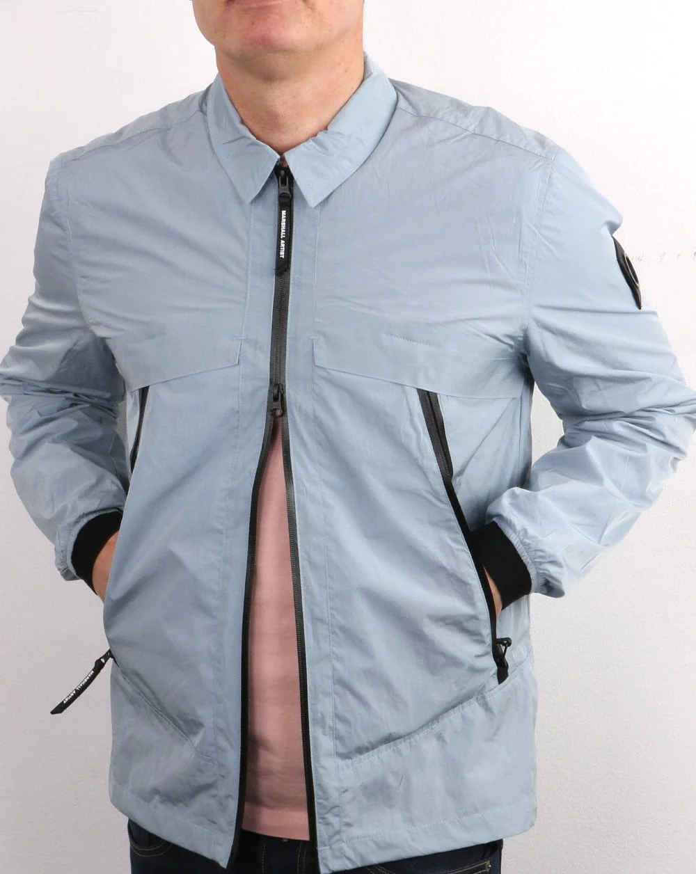 Marshall Artist Molecular Kita Overshirt Silver Grey - Image 2