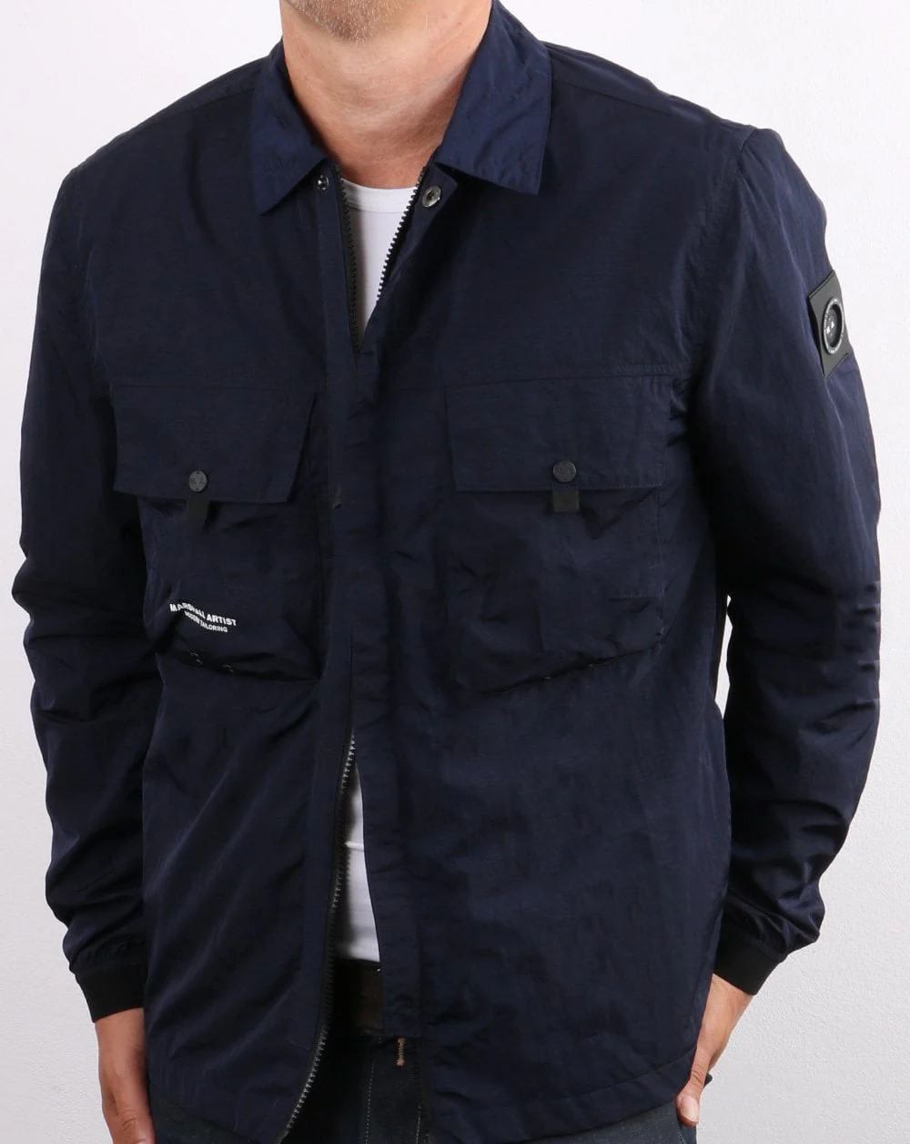 Marshall Artist Molecular Overshirt Navy - Image 3