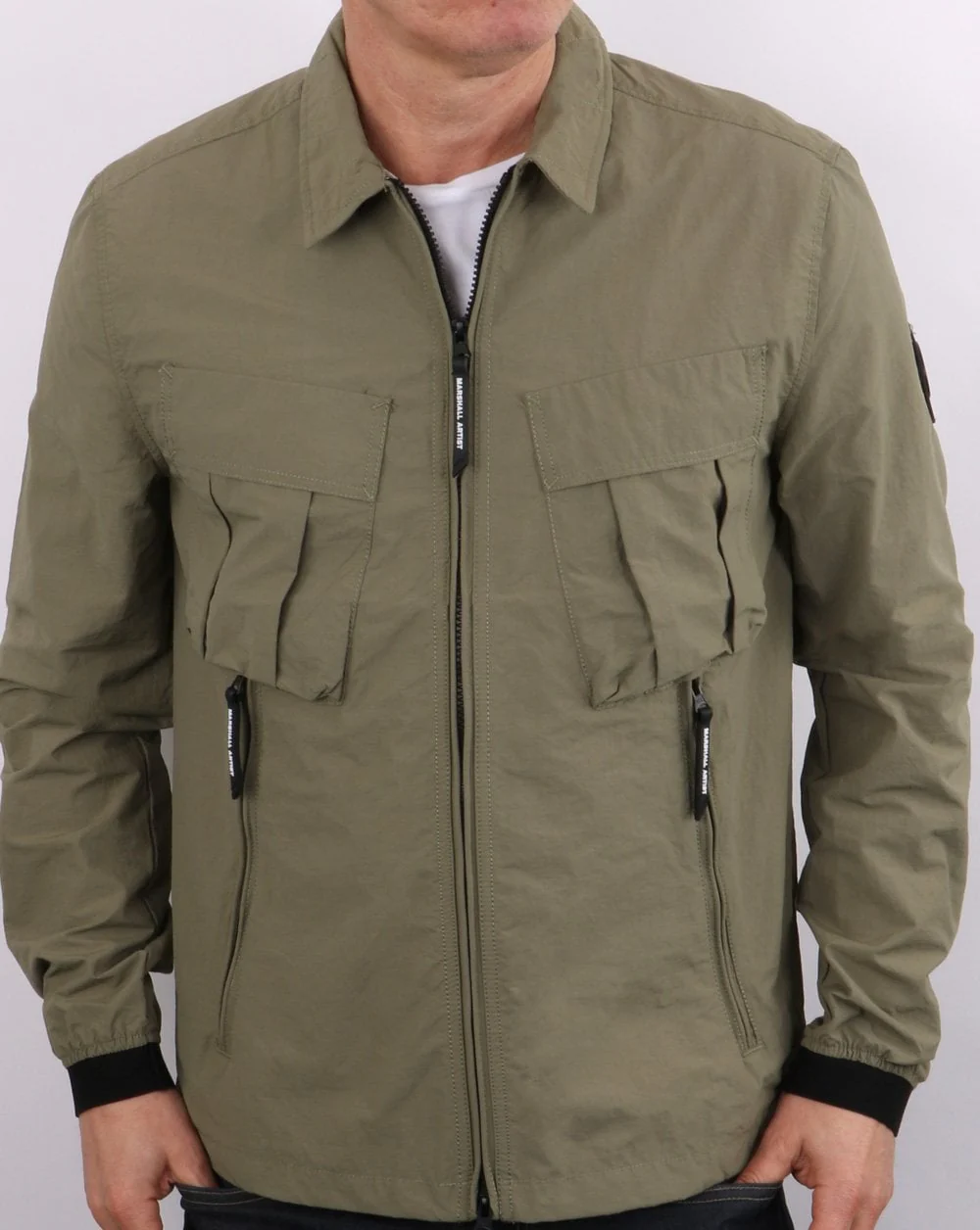 Marshall Artist Overshirt Faded Khaki - Image 2