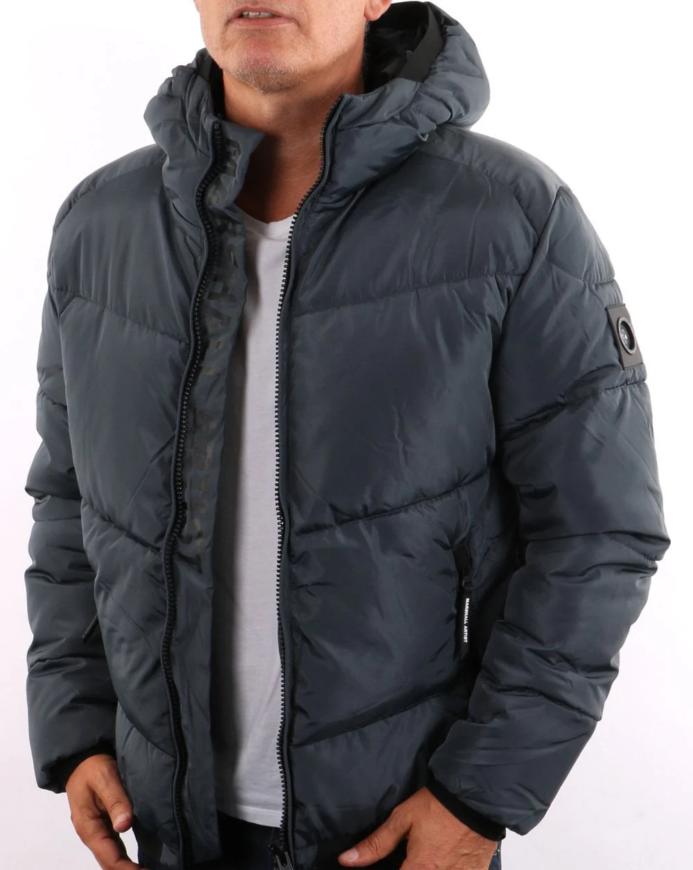 Marshall Artist Paninaro Padded Jacket Graphite - Image 3