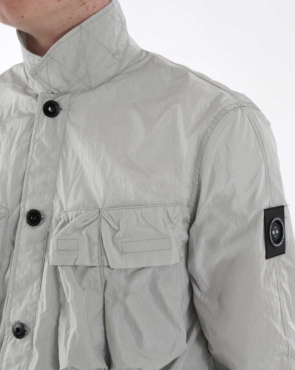 Marshall Artist Quinto Molecular Overshirt Antarctica Grey - Image 2