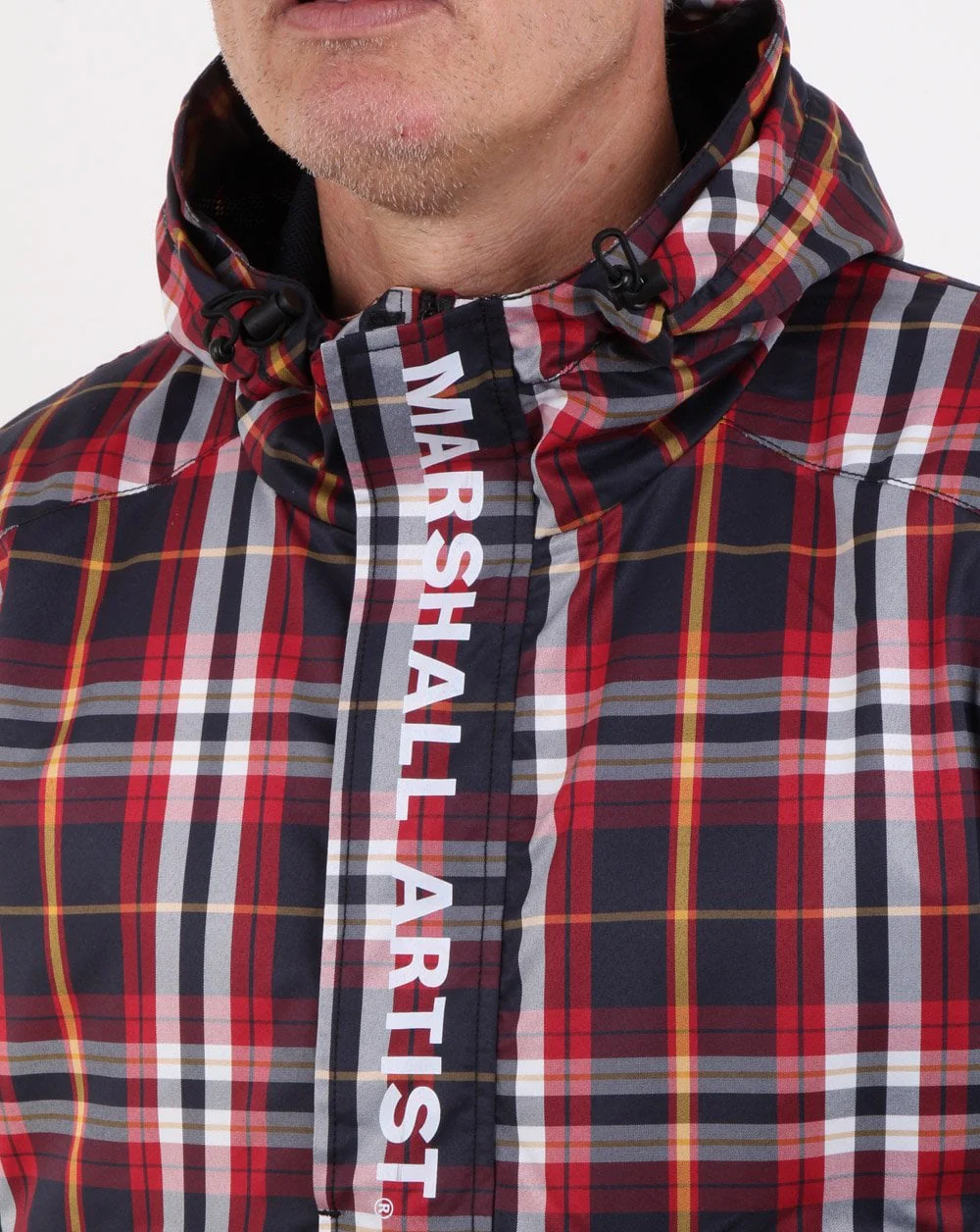 Marshall Artist Ripstock Half Zip Jacket Multicheck - Image 2