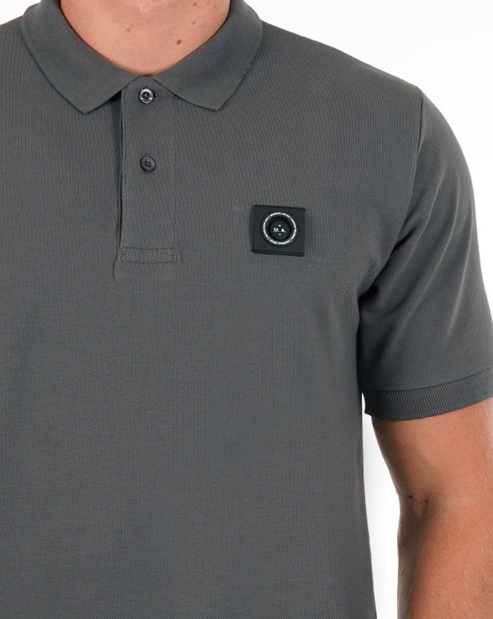 Marshall Artist Siren Polo Shirt Gull Grey - Image 2