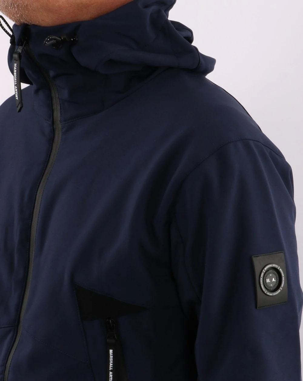 Marshall Artist Softshell Jacket Navy - Image 3