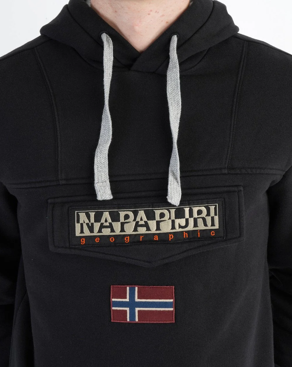 Napapijri Burgee Winter Hooded Sweatshirt Black - Image 2
