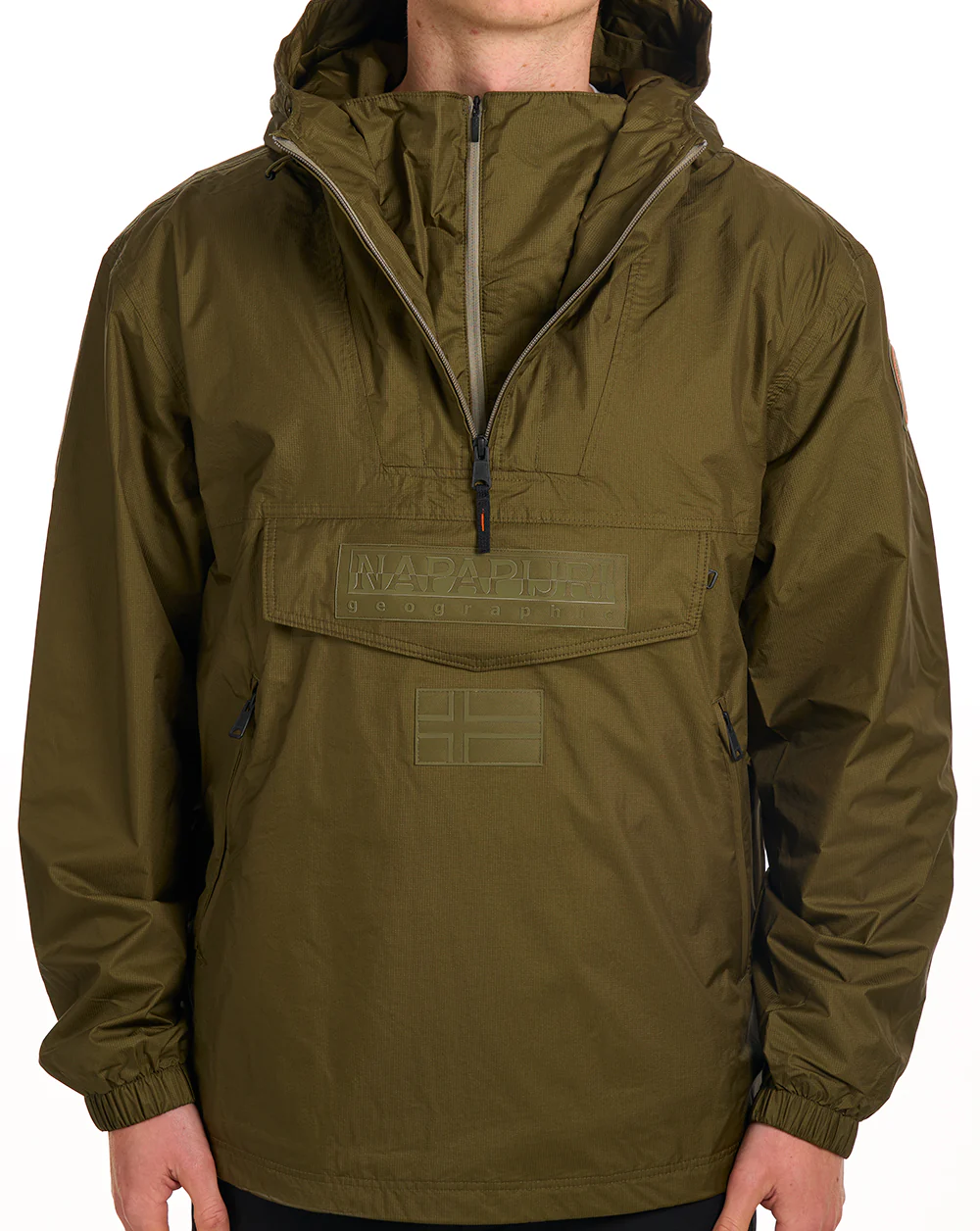 Napapijri Rainforest Next Windbreaker Dark Olive - Image 4