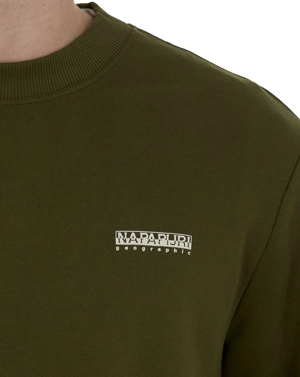 Napapijri Small Box Sweatshirt Dark Olive - Image 4
