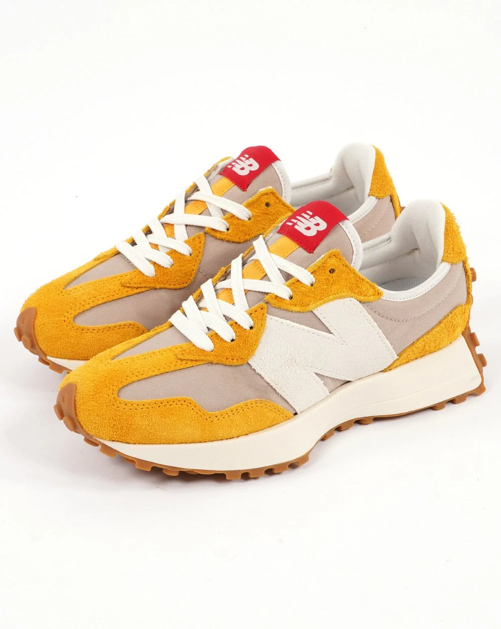New Balance 327 Trainer Yellow/Grey - Image 2