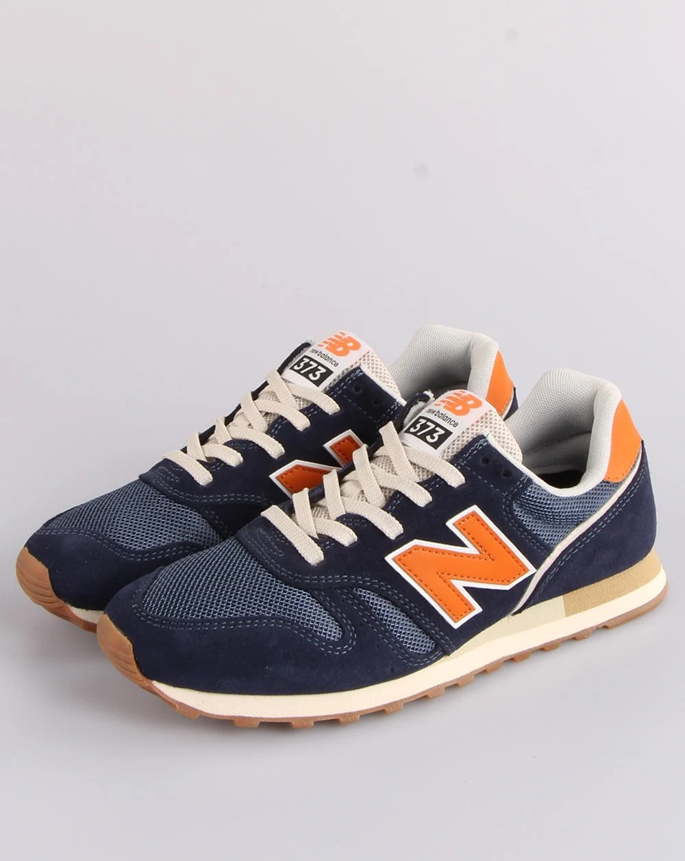 New Balance 373 Trainer Navy/Orange - Image 3
