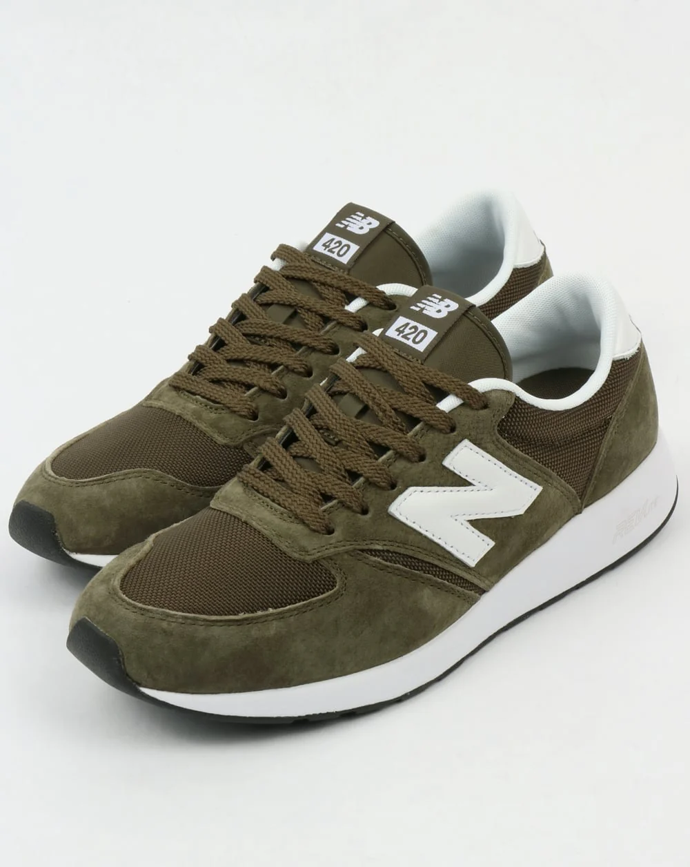 New Balance 420 Re-Engineered Trainers Olive Green - Image 4