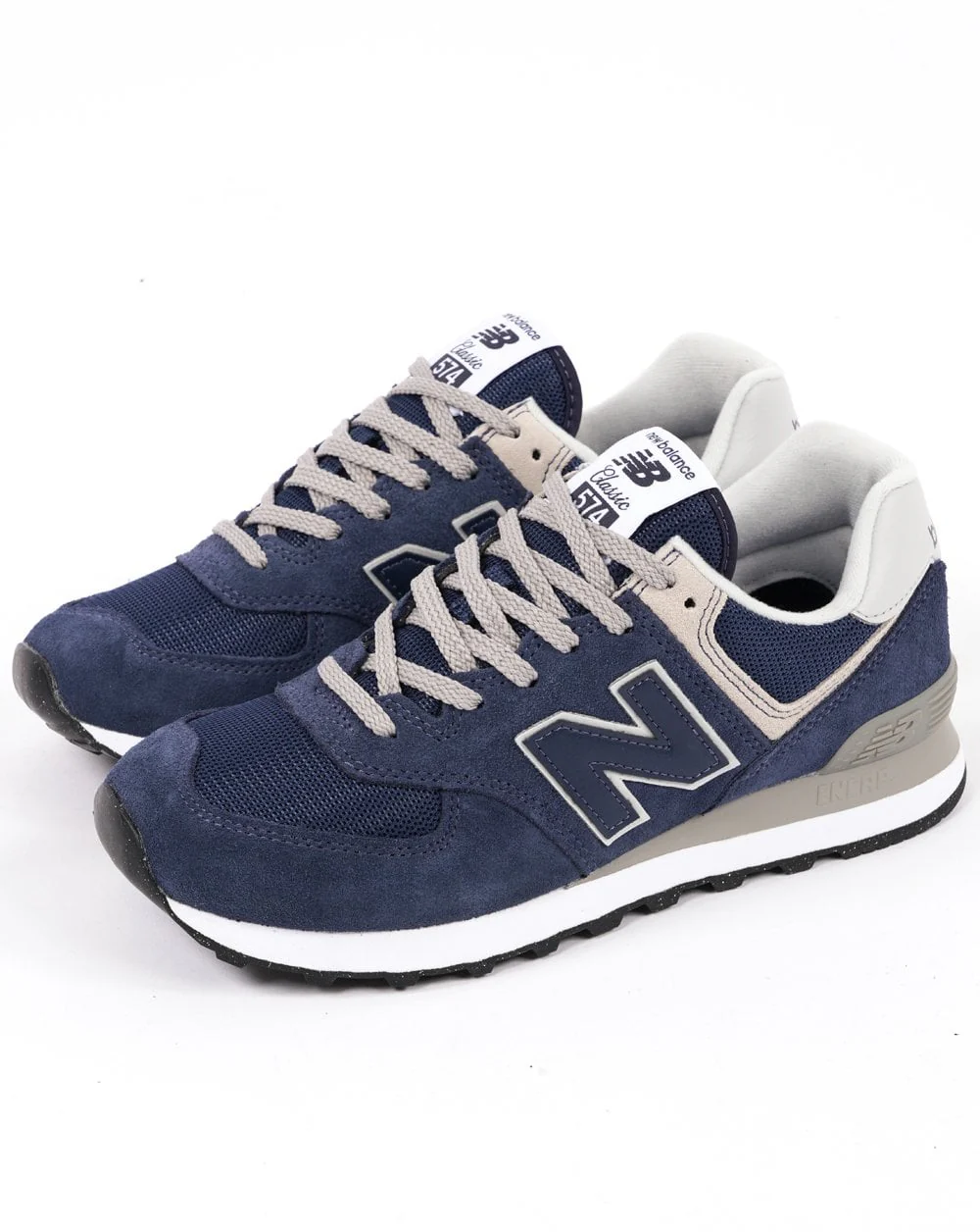 New Balance 574 Classic Trainer Navy / Grey - Image 2
