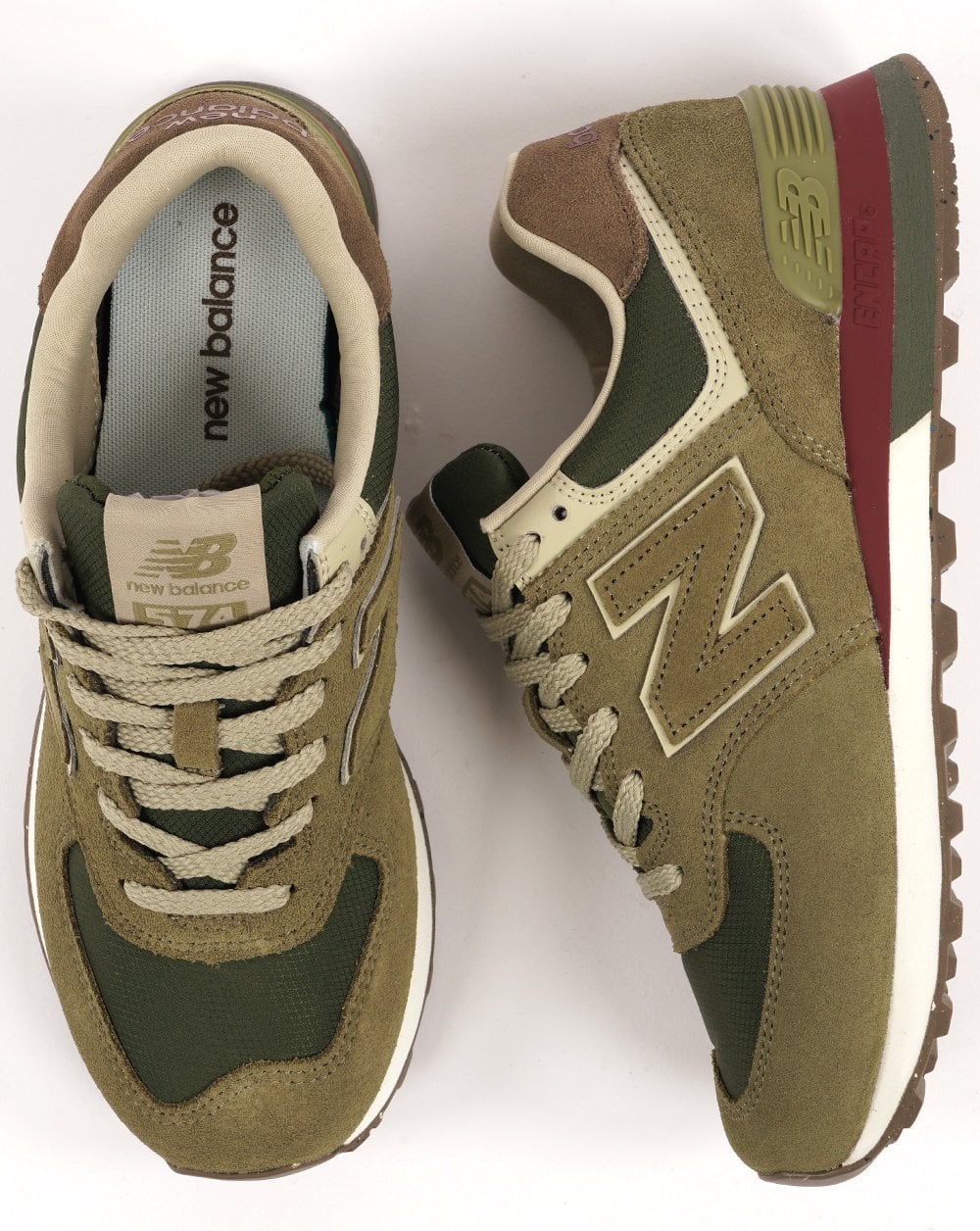New Balance 574 Trainer Olive - Image 4
