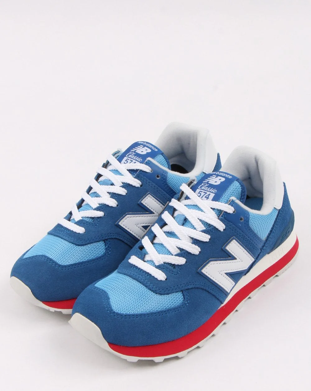 New Balance 574 Trainers Blue/white - Image 3