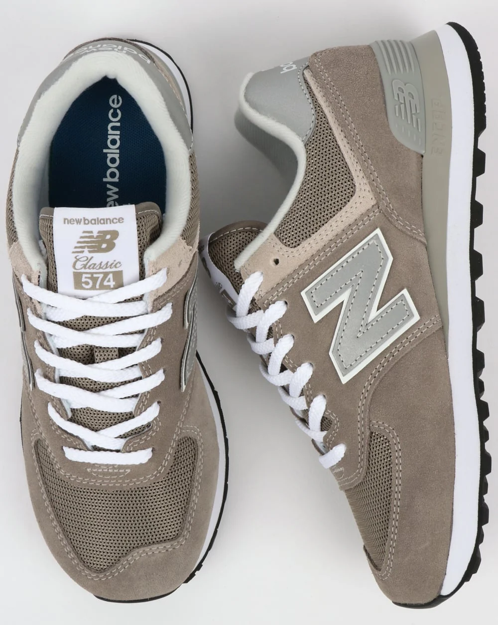New Balance 574 Trainers Grey/Grey - Image 2