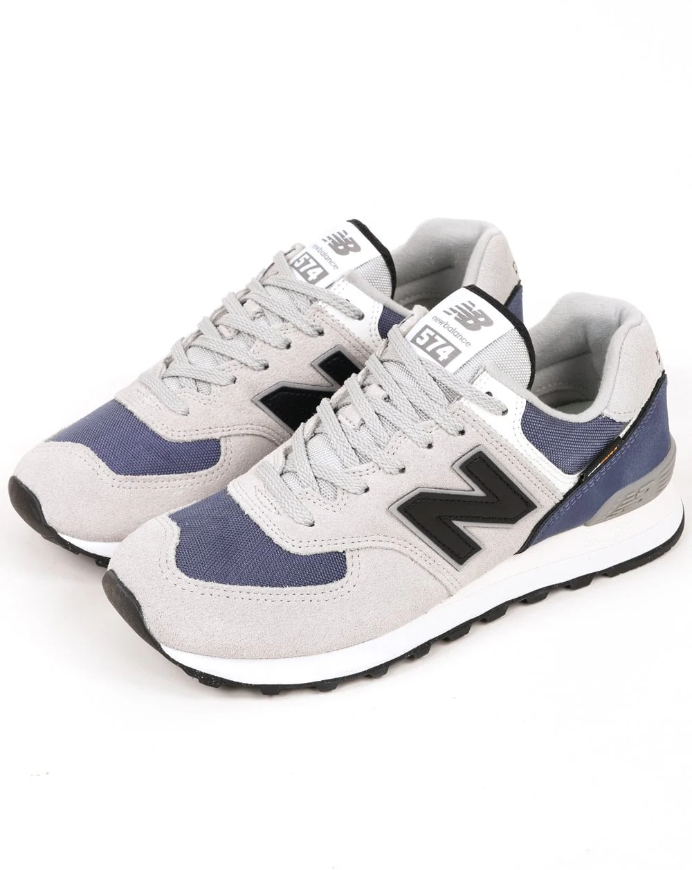 New Balance 574 Trainers Linen/Navy/Grey - Image 2