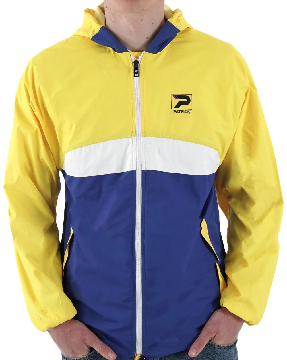 Patrick Classic Cagoule Yellow/White/Royal - Image 4