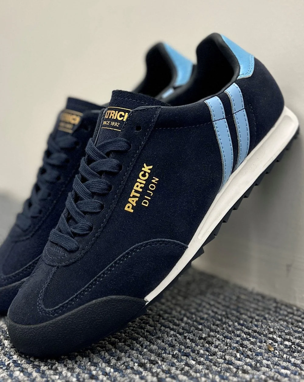 Patrick Dijon Trainers Navy/Sky/White - Image 5