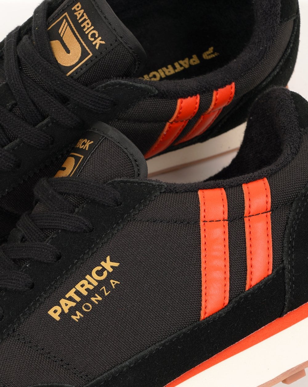 Patrick Monza Trainers Black/Orange - Image 3