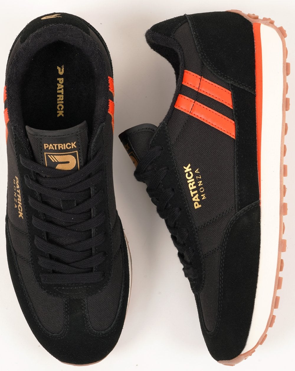 Patrick Monza Trainers Black/Orange - Image 4