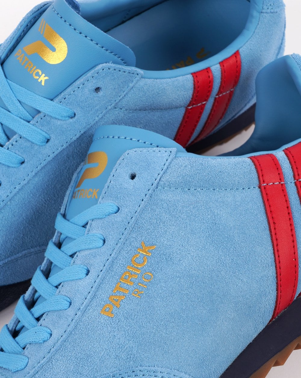 Patrick Rio Trainers Mineral Blue/Red - Image 3