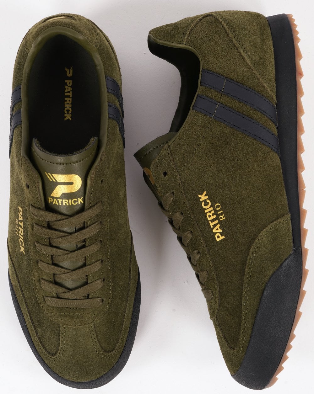 Patrick Rio Trainers Olive / Black - Image 3