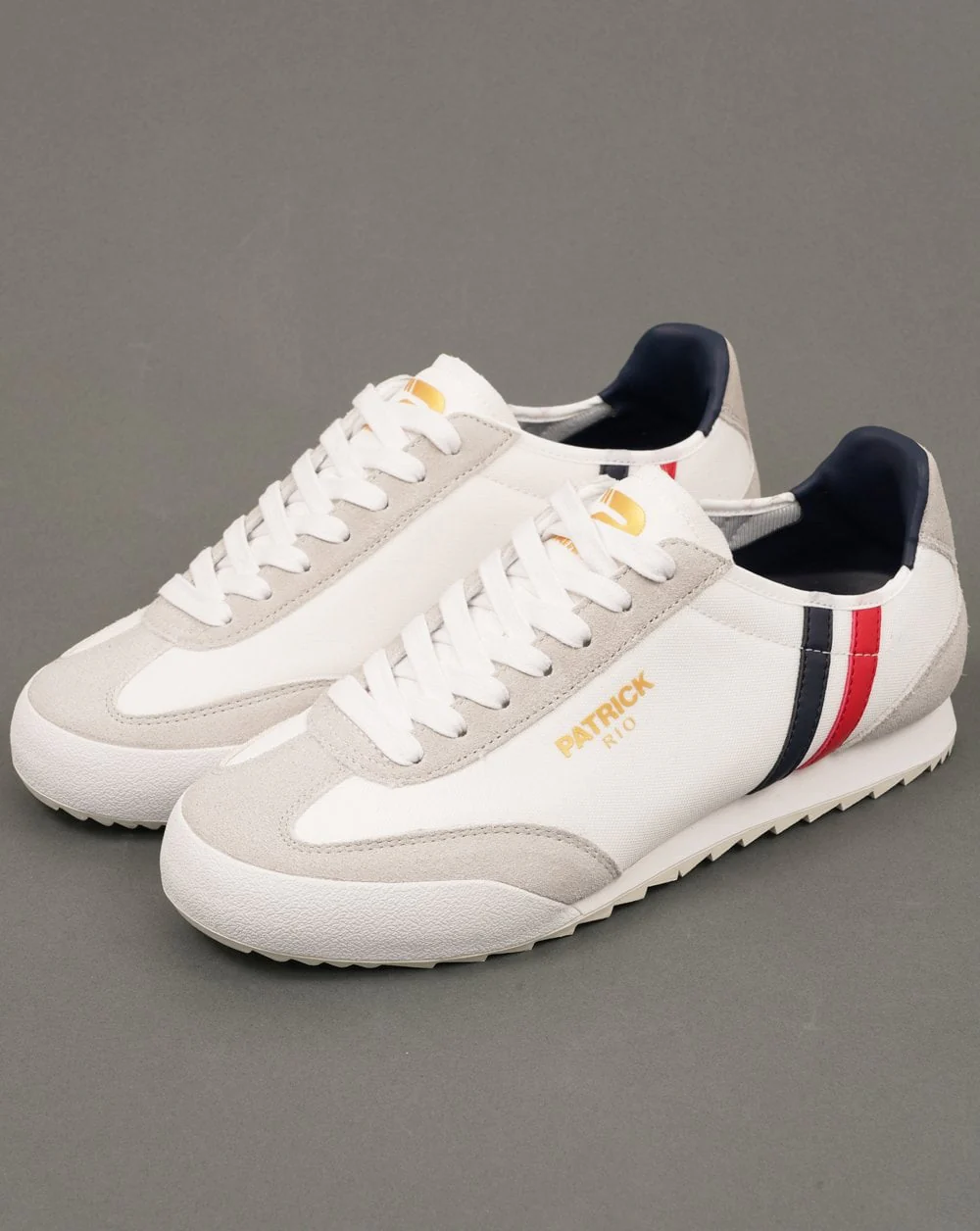 Patrick Rio Trainers White Navy Red - Image 2
